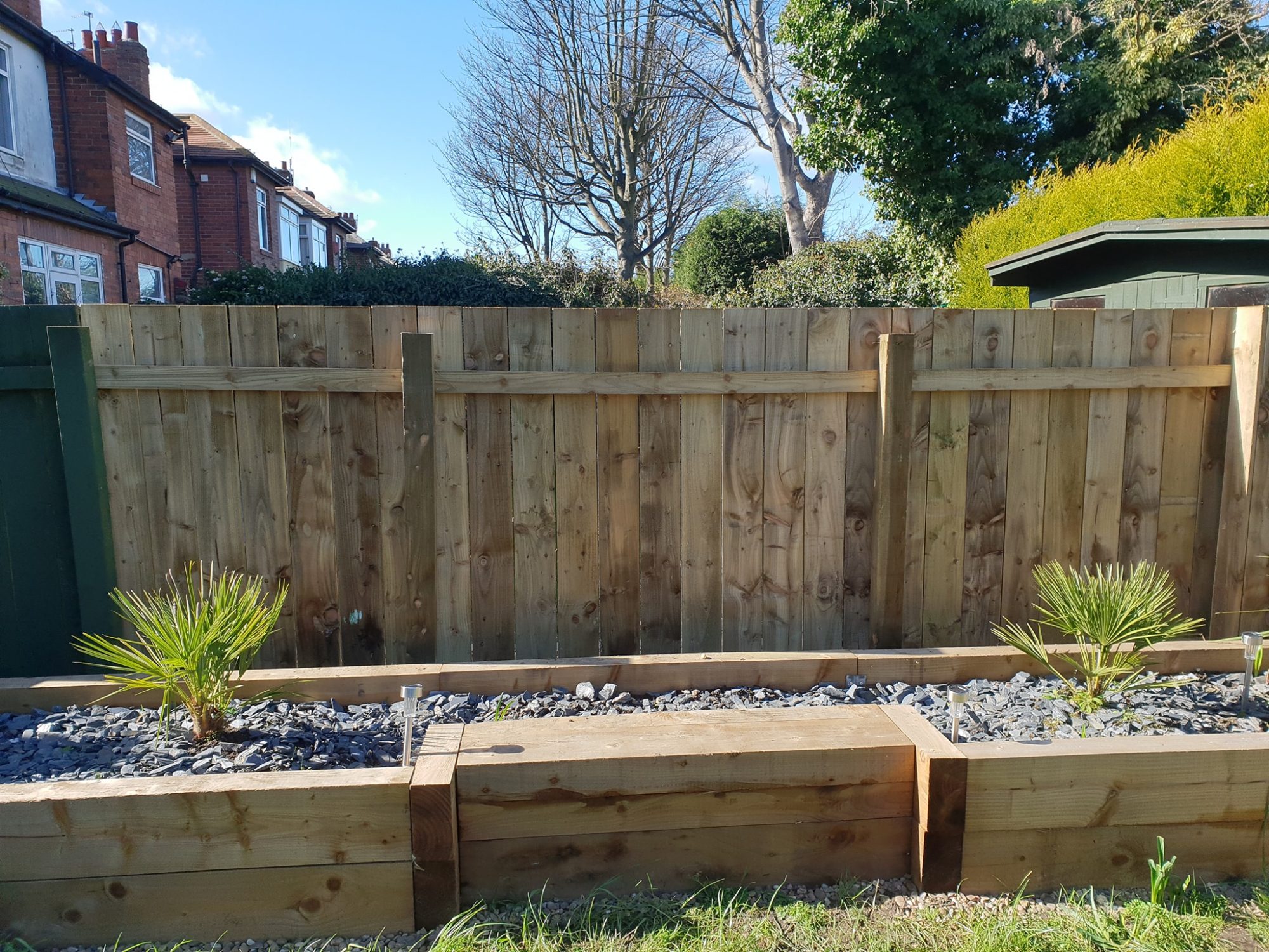 Compact timber fence installation for suburban home in Sunderland