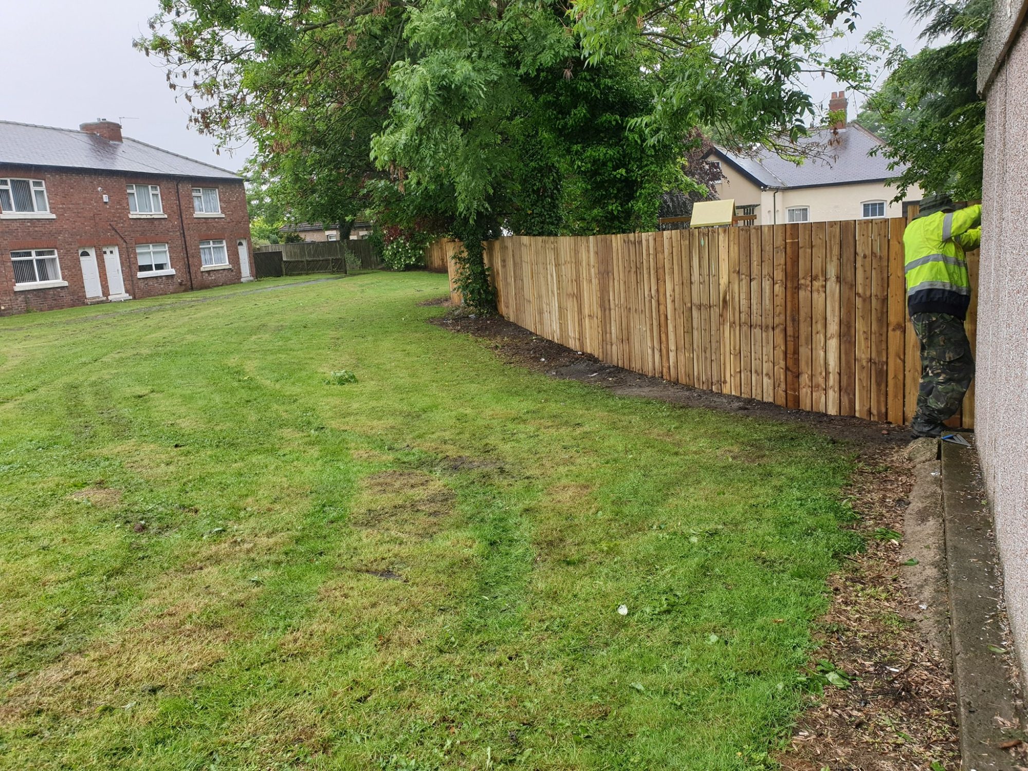 Closeboard fence repair in Sunderland with professional finish